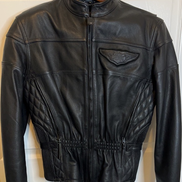 Vintage Harley Davidson Leather Motorcycle Jacket